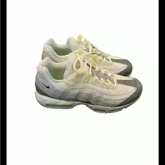 Air Max 95 Recraft GS Logos Pack Size 9.5 Nike Bright Neon Green 2021 - Picture 2 of 7